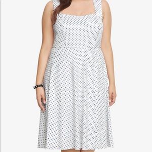 Torrid White Polka Dot Dress